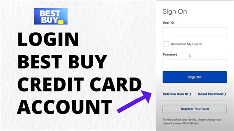 best buy credit card sign in.